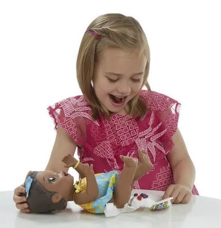 Кукла - маленький ребенок Hasbro Baby Alive Snackin Lily E5839, 30 см