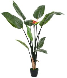 Искусственное растение VLX Strelitzia Reginae Bird Of Paradise, красный/зеленый