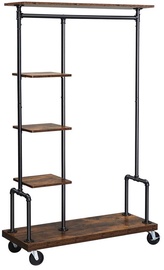 Riidestange Songmics Industrial, must/tumepruun