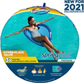 Täispuhutav parv SwimWays Spring Float Papasan, sinine, 91.4 cm x 90.1 cm