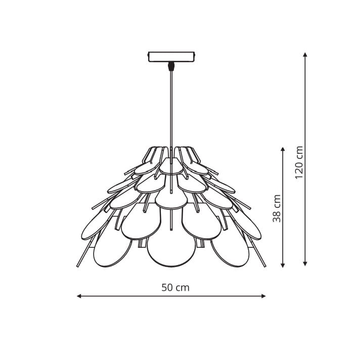 Светильник потолочный Light Prestige Burgo LP-101335/1P L, 60 Вт, E27