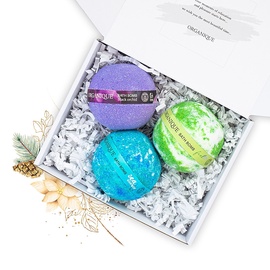 Бомбы для ванны Organique Colorful Bath, 510 г, 3 шт.