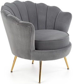 Кресло Amorinito, золотой/серый, 83 см x 77 см x 77 см