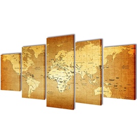 Фотокартина VLX World Map 5pcs 241596, 1000 мм x 500 мм