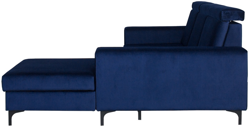 Stūra dīvāns-gulta Bodzio Sydney TSYNP-P5, tumši zila, labais, 195 x 257 cm x 92 cm