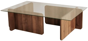 Журнальный столик Kalune Design Escape, красно коричневая, 105 см x 65 см x 30 см