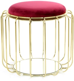 Taburete Kayoom Comfortable 110, zelta/sarkana, 50 cm x 50 cm x 45 cm