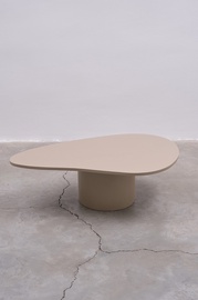 Kafijas galdiņš Kalune Design Blob, bēša, 120 cm x 80 cm x 35 cm