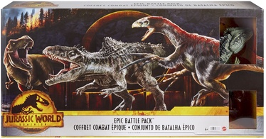 Figūrėlių rinkinys Mattel Jurassic World Epic Battle HJK02, 4 vnt.