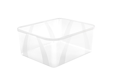 Коробка для вещей Rotho Lona, 19 л, прозрачный, 42 x 35.1 x 17.2 см