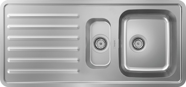 Кухонная раковина Hansgrohe Built-In Sink S4111-F540, нержавеющая сталь, 1075 мм x 505 мм x 210 мм