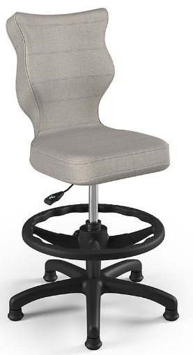 Bērnu krēsls Petit Black MT03 Size 3 HC+F, melna/pelēka, 550 mm x 765 - 895 mm