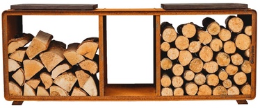 Стеллаж для дров GrillSymbol Enzo L, 119 см, 37 см, коричневый, 35 кг