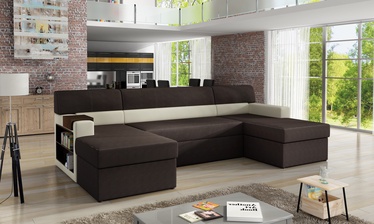 Kampinė sofa Markos Jasmine 29, Soft 33, ruda/smėlio, kairinė, 159 x 310 cm x 90 cm