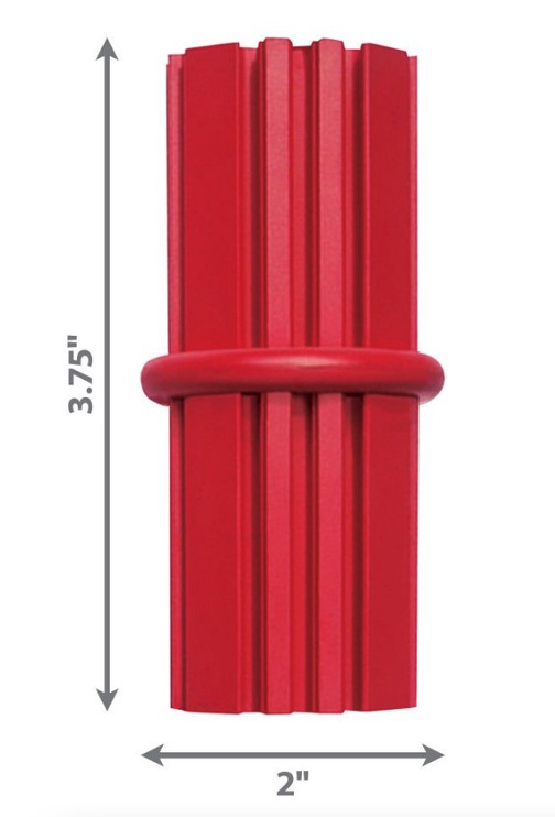 Rotaļlieta sunim Kong Dental Stick 93 cm, Medium, M, 9.3 cm, Ø 4.8 cm, sarkana, M