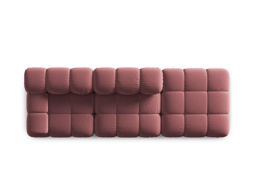 Mooduldiivan Micadoni Home Bellis Velvet, roosa, parem, 282 x 94 cm x 63 cm