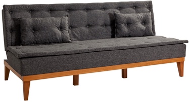 Dīvāns-gulta Hanah Home Fuoco, antracīta, 180 x 80 cm x 78 cm