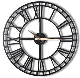 Pulkstenis Wallity Wall Clock Classic XL, melna, metāls