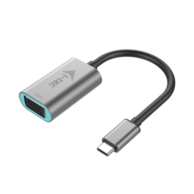 Адаптер i-Tec USB-C To VGA USB-C 3.1 male, VGA 15 pin female, 0.15 м, синий