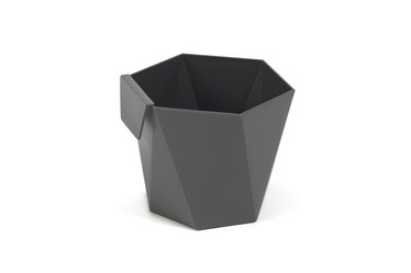 Puķu pods Lamela 636-82, antracīta, Ø 110 mm, 110 mm x 120 mm