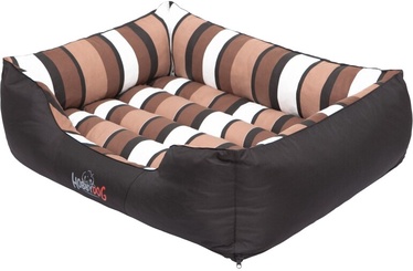 Кровать для животных Hobbydog Comfort CORCZP15, коричневый/белый/черный, XL