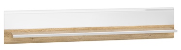 Настенная полка MN Adagio 09 3601023, белый/дубовый, 24 см x 134 см x 25 см