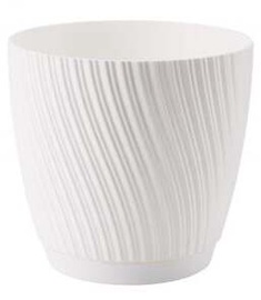 Puķu pods Form Plastic Mika 170 10489423, polipropilēns (pp), Ø 170 mm, balta
