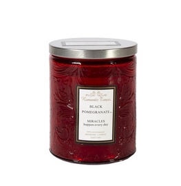Küünal silindri Romantic times Glass Velvet Rose, 1 - 32 h, 403 g, 70 mm x 90 mm