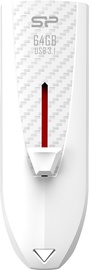 USB zibatmiņa Silicon Power Blaze B25, balta, 64 GB