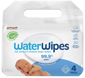 Drėgnos servetėlės WaterWipes, 240 vnt.