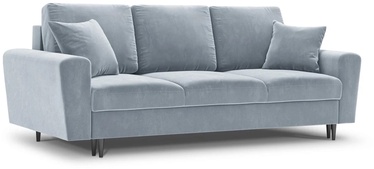 Dīvāngulta Micadoni Home Moghan Velvet, gaiši zila, 235 x 100 cm x 88 cm
