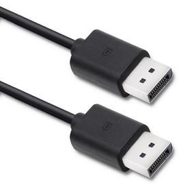 Juhe Qoltec DisplayPort v1.2 Male 50361, must, 1.8 m