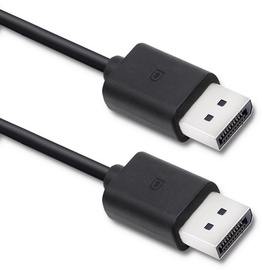 Провод Qoltec DisplayPort v1.2 Male Display port male, Display port male, 1.8 м, черный