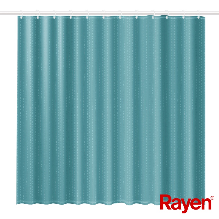Vannas istabas aizkars Rayen, zila, 1800 mm x 2000 mm