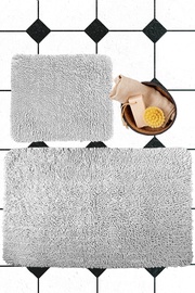Комплект ковриков для ванны Foutastic Victoria 351ALS2207, серый, 60 см x 100 см