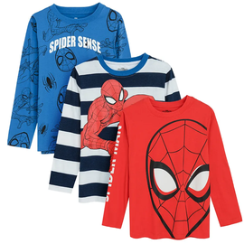Krekls ar garām piedurknēm, zēniem Cool Club Spider-Man LCB2711462-00, zila/balta/sarkana, 134 cm, 3 gab.