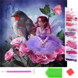 Mozaīka Norimpex Diamond Mosaic Thumbelina With Swall 1006386, daudzkrāsains