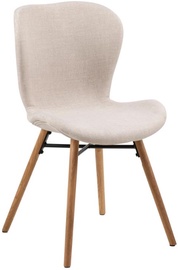 Ēdamistabas krēsls Batilda A1 18249, smilškrāsas/ozola, 53 cm x 47 cm x 82.5 cm