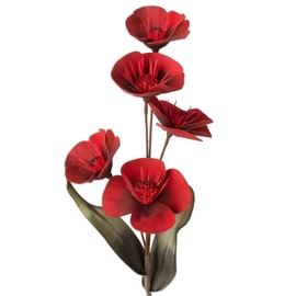 Искусственный цветок Eurofirany 720, красный, 82 см