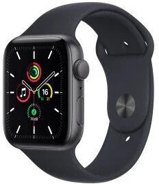 Viedais pulkstenis Apple Watch SE GPS 44mm, melna (prece ar defektu/trūkumu)