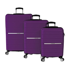 Kohvrite komplekt Polina 01, violetne, 120 l, 30 x 50 x 78 cm, 3 tk