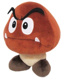 Mīkstā rotaļlieta Nintendo Goomba Small, brūna, 14 cm