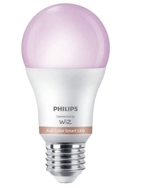 Spuldze Philips LED, A60, daudzkrāsaina, E27, 8 W, 806 lm