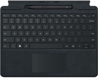Klaviatuur Microsoft Surface Pro Signature Type Cover with Slim Pen EN, must, juhtmeta