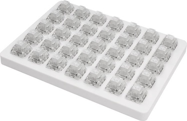 Колпачки клавиш Sharkoon Kailh Box White switch set 35 pcs, прозрачный/белый