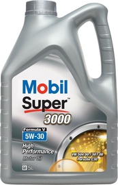 Машинное масло Mobil Super 3000 Formula 5W - 30, синтетический, для легкового автомобиля, 5 л