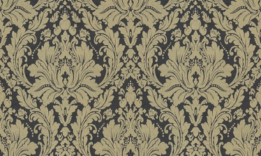 Tapetes As Creation Prinz 386746, vinila, zelta/melna