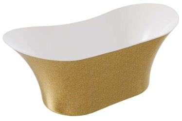 Vann, teisaldatav Besco Amber Glam Gold, 170 cm x 80 cm x 72 cm, ovaalne