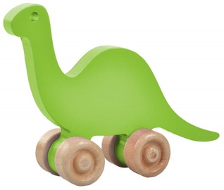 Игрушка-каталка Wood&Joy Dinosaur 109TRS1134, 13 см, зеленый