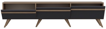 TV-laud Kalune Design Amsterdam, antratsiit/pruun, 180 cm x 35 cm x 42 cm